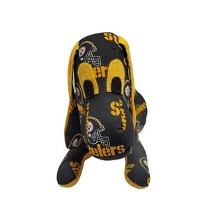 Pittsburg Steelers Stuffed Dog - Homemade Pre-Owned in Fair Condition 10" x 15"